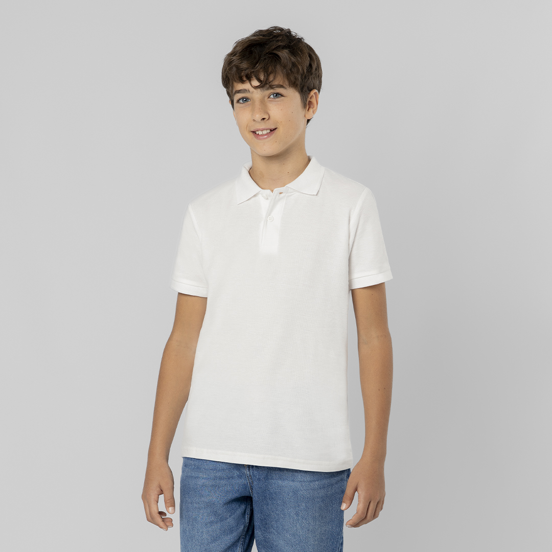 Polo Niño Blanco Charles