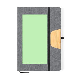 En la portada de la libreta