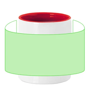 Centrado alrededor de la taza