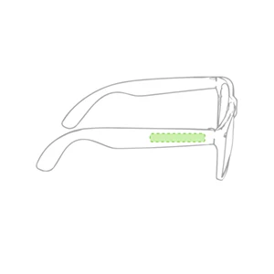 En la patilla derecha