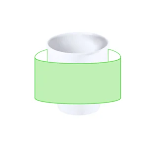 Centrado alrededor de la taza