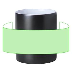 Centrado alrededor de la taza