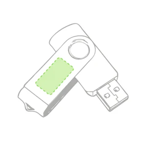 En la parte metálica cara B