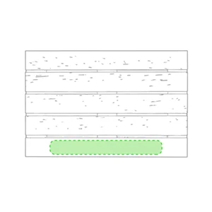 Parte inferior de la cara principal