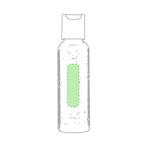 Centrado en el cuerpo del envase