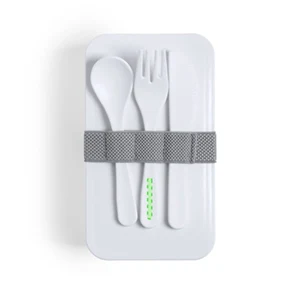 En el mango del tenedor