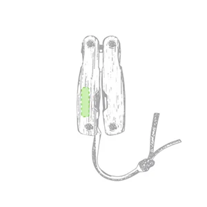 En el mango izquierdo