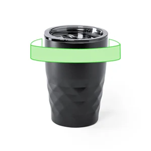 Parte lisa superior del vaso