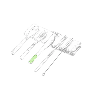 En el mango del cuchillo