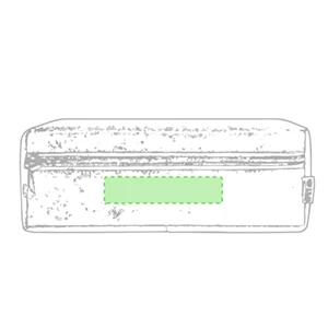 Bolsillo frontal bajo cremallera